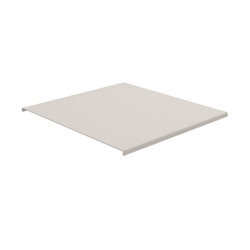Hyllplan pall/bord sandgrå stål