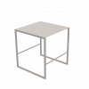 Pall/bord sandgrå stål